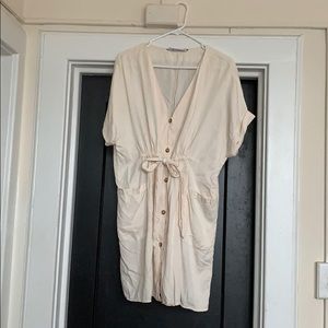Zara cream dress